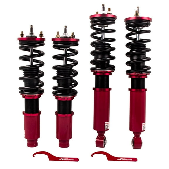Maxpeedingrods Coilovers Shock Absober Lowering Suspension for Honda CR-V 1996-2001 Adjust Dampers