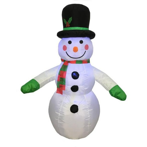 Santas Forest Inflatable Snowman, 4 ft H
