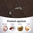 thumbnail image 6 of Waterproof Sofa Cover for Loveseat, Reversible Couch Slipcover with Elastic Straps, Non-Slip Quilted Furniture Protector for Pets Kids, Chocolate, 6 of 11