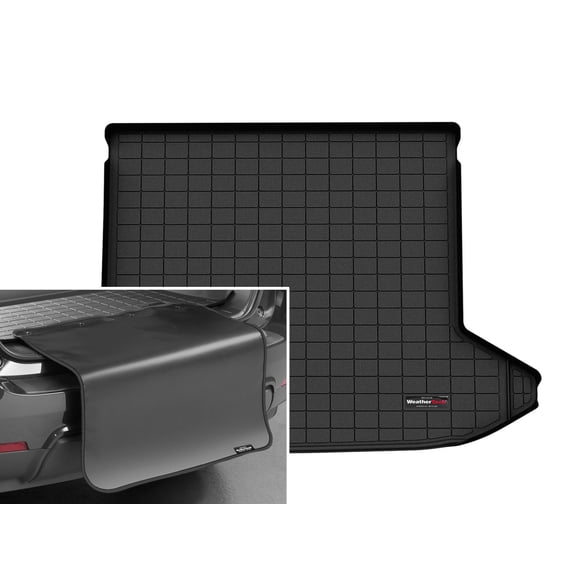 WeatherTech Cargo Trunk Liner with Bumper Protector compatible with 2022-2025 Hyundai Tucson - Behind 2nd Row w/ Bumper Protector, Black