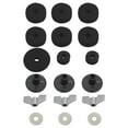 thumbnail image 3 of 18pcs de platillos + Fieltros para Platillos Fieltro de embrague hat Copa + Tuercas de Ala + Arandelas shamjiam Kits de platillos para batería, 3 of 9
