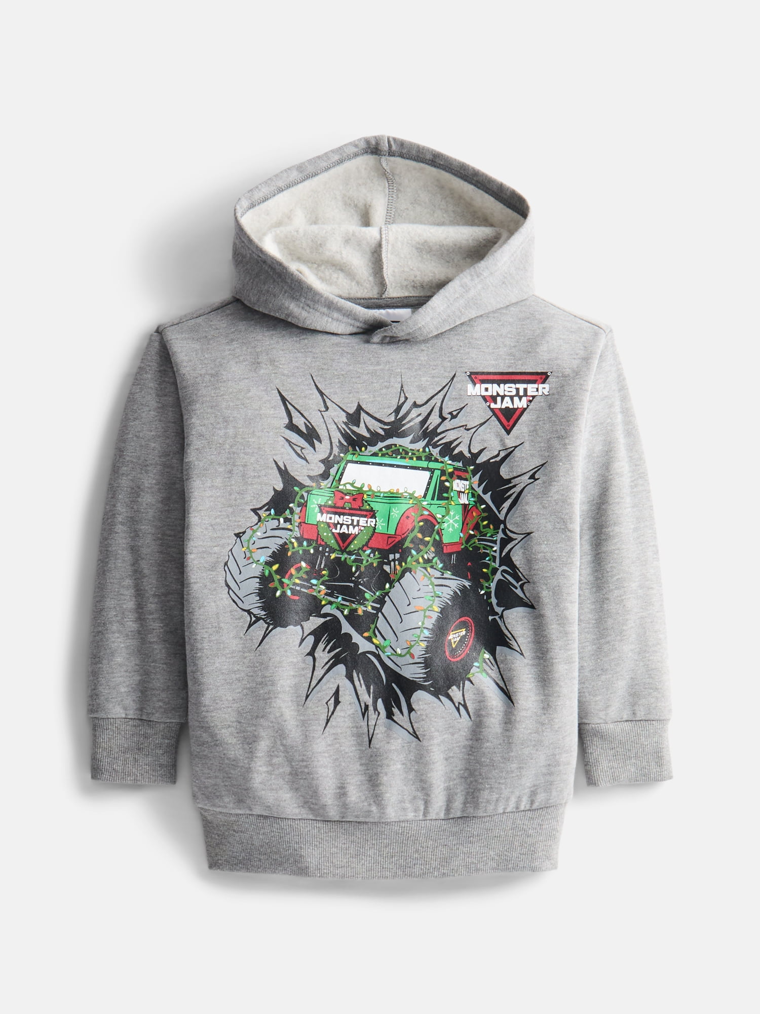 Monster Jam Boys Christmas Hoodie and Joggers Set, 2 Piece, Sizes 4-16