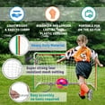 thumbnail image 3 of Morvat Rainbow Soccer Goal Net Set for Kids, Indoors & Outdoors, 3 of 7