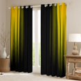 thumbnail image 2 of Feelyou Yellow Stripes Black Out Curtains, Abstract Lines Curtains Pack of 2 (42x63 Each), 2 of 6