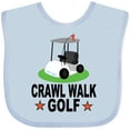 thumbnail image 3 of Inktastic Crawl Walk Golf Future Golfer Boys or Girls Baby Bib, 3 of 4