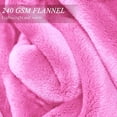 thumbnail image 3 of Home Pink Flannel Fleece Throw Blanket Twin Size, Solid Ultra Soft Luxury Double Side Fuzzy & Plush Fall Blanket for Couch and Pet, Fluffy Cozy Throw Blanket -All Season Premium Bed Blanket-(60"x80"), 3 of 11