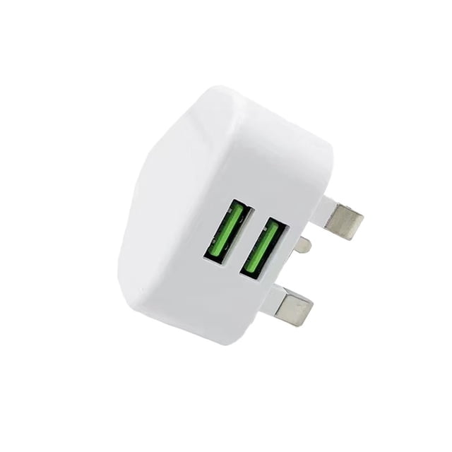 Puerto: Adaptador de corriente de viaje USB, cargador de teléfono móvil, enchufe internacional del Reino Unido para iPhone y iPad