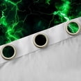 thumbnail image 5 of Feelyou Futuristic Lightning Kids Black Out Curtains, Neon Gradient Stripes Curtains Pack of 2 (42x63 Each), Green Abstract Bedroom Curtains, Living Room Curtains Decor, 5 of 7