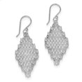thumbnail image 1 of Sterling Silver Rhodium Plated Chain Link Dangle Earrings QE8913, 1 of 2