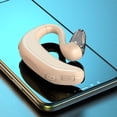 thumbnail image 2 of Auriculares Inalámbricos Bluetooth Manos Auriculares Estéreo en El Oíd - Beige, 2 of 6