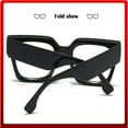 thumbnail image 5 of Fashion Oversized Blue Light Blocking Glasses For Women Men Trendy Big Square Frame Computer Eyeglasses, 5 of 8