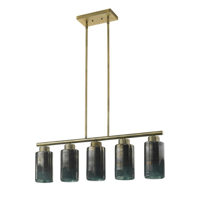 homeroots lighting 398280 Monet 5-Light Brass Pendant
