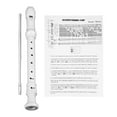 thumbnail image 2 of 8 Hole ABS Recorder Instrument For Kids Beginners, Compact Lightweight 3 Piece Recorder With Fingering Chart, Cleaning Kit, 2 of 8