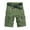 Green, variant on cfhntfmh Cargo Shorts for Men Cotton Mid Waisted Outdoor Hiking Shorts Summer Loose Wide Leg Work Shorts with Pockets