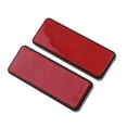 thumbnail image 3 of Red Rectangle Reflectors Universal for Motorcycle ATV Dirt Bike Scooter, 3 of 6