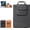 Black, variant on New Premium Wireless Charging Laptop Bag & Laptop Box, 15.6 Inch Water-Resistant PU Leather Mobile Workstation Sleeve for Business Travel, Dual/Triple Charger