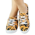thumbnail image 6 of Willtoo Women Halloween Pumpkin Shoes Cute Spooky Print Loafers Lightweight Comfortable Platform Casual Walking Shoes Slip on Flat Sneakers Boat Shoes with Soft Sole, 6 of 6
