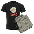 thumbnail image 6 of CafePress - Bacon And Eggs Skull Men's Dark Pajamas - Men's Dark Loose Fit Cotton Pajama Set, 6 of 7