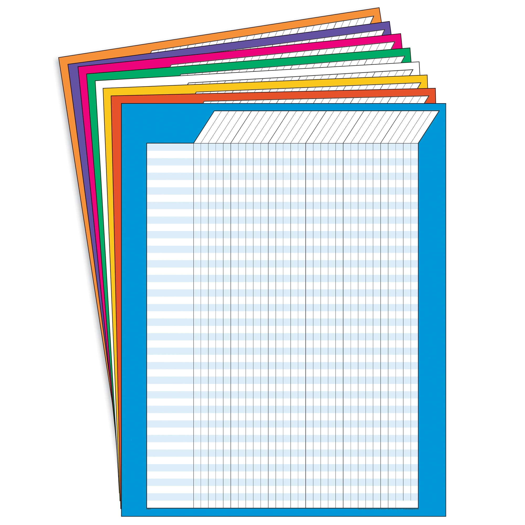 TREND Vertical Incentive Charts, 22" x 28", Jumbo Variety Pack - Pack of 8