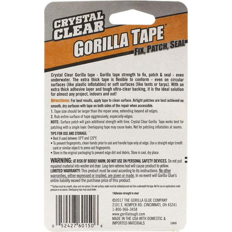 Gorilla Tape Crystal Clear
