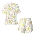 thumbnail image 5 of Kdxio Easter Rabbit Print Pajamas Sets for Women Short-Sleeved Pjs with Lounge Shorts Two Piece Sleepwear S-4XL, 5 of 9