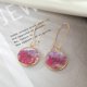 thumbnail image 4 of Round Dries Flower Earrings Dried Flower Drop Earrings Dried Flower Dangle Earring Alloy Material Party Jewelry for G, 4 of 4