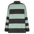 thumbnail image 6 of Jsaierl Zip Mock Neck Sweatshirts for Women Loose Fit Color Blocked Sweatshirts Striped Casual Long Sleeve Pullover Tops, 6 of 6