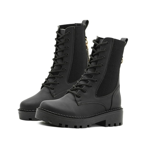 Bota Alta Elegante Para Mujer Wildcat Color Negro 26
