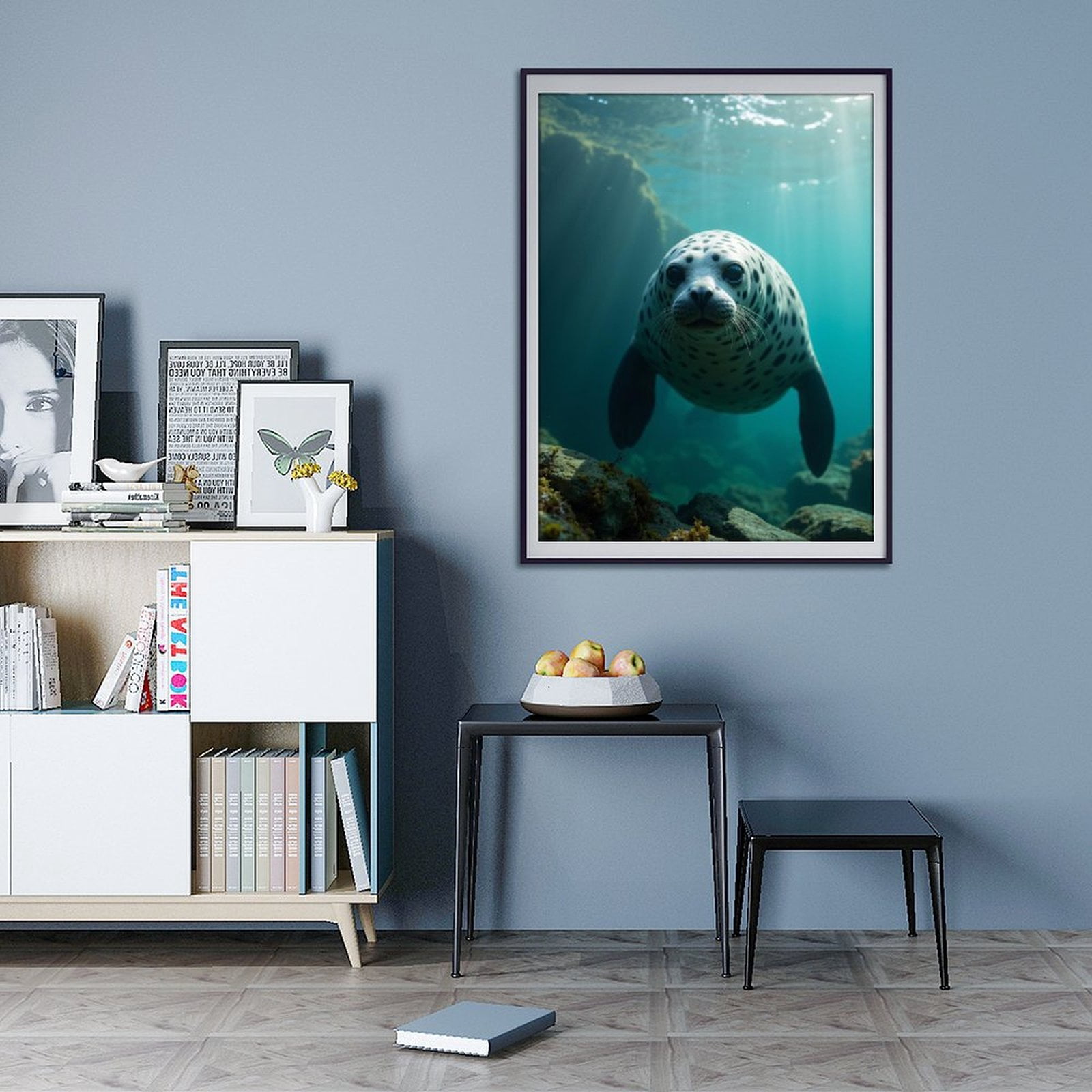 Diamond Art Kits for Adults - 5d Seal Underwater Ocean Scene Diamond Painting for Adults, Diamond Art for Adults Beginners, Diamond Painting Kits for Adults for Home Wall Decor
