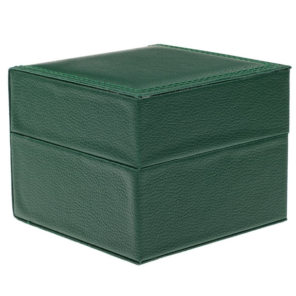 ROSENICE Green PU Leather Watch Box for Storage Use AntiScratch and Durable Design Fits Most Watches