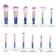 thumbnail image 3 of Juego de 12 pinceles de maquillaje multicolor con estuche tejido portátil, ideal para profesionales y principiantes., 3 of 6