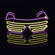 thumbnail image 4 of Gafas de sol con purpurina para fiestas, gafas de sol, persianas brillantes, gafas de barra de rebote (rosa-amarillo) JAMW Sencillez, 4 of 5
