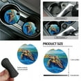 thumbnail image 6 of Yuyamidu Sea Turtle Car Seat Cover Full Set of 15 Blue Board Steering Wheel Cover Seat Belt Strap Pads Cup Coasters Trash Bag Air Vent Storage Bag Rearview Mirror Cover Keychain Auto Accessories, 6 of 7