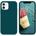 thumbnail image 1 of For Iphone 12 Case Iphone 12 Pro Case Liquid Silicone Slim Cover With Microfiber Lining Shockproof Protective Case For Iphone 12/12 Pro 6.1 Inch Deep Green[o1289], 1 of 5