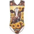 thumbnail image 1 of Maillot de Bain une Pièce pour Filles 3-14 Col en V Maillot Sans Manches, 1 of 5