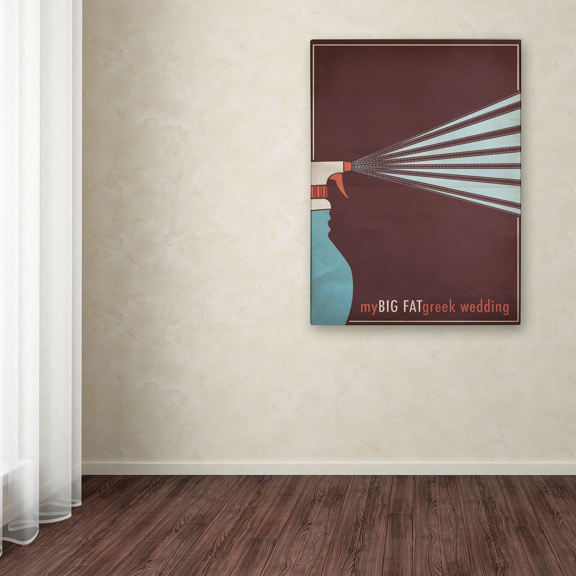 Trademark Fine Art "My Big Fat Green Wedding" Canvas Art by Megan Romo