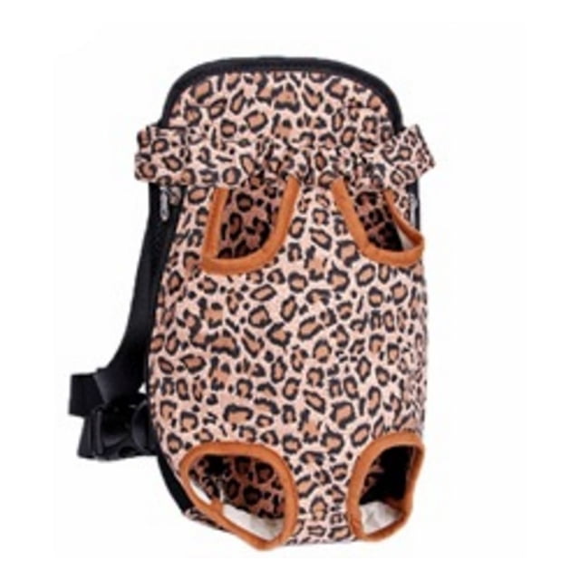 Greeniant Pet Supply Dog Carrier Kennel Outdoor Portable Chest Pack delantera L XL Suministros para perros Estampado de leopardo SG Greeniant JJ8769-32