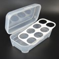 thumbnail image 4 of Porte-ufs de Maquillage Transparent 8 Cavités Rangement Éponge en Plastique, 4 of 10