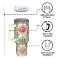 thumbnail image 4 of OBREWU Pioneer Flower Tumbler with Handle and Lid,Pioneer Flower 40oz Double Wall Vacuum Insulated Tumbler,Cups Gift for Women and Men, 4 of 7