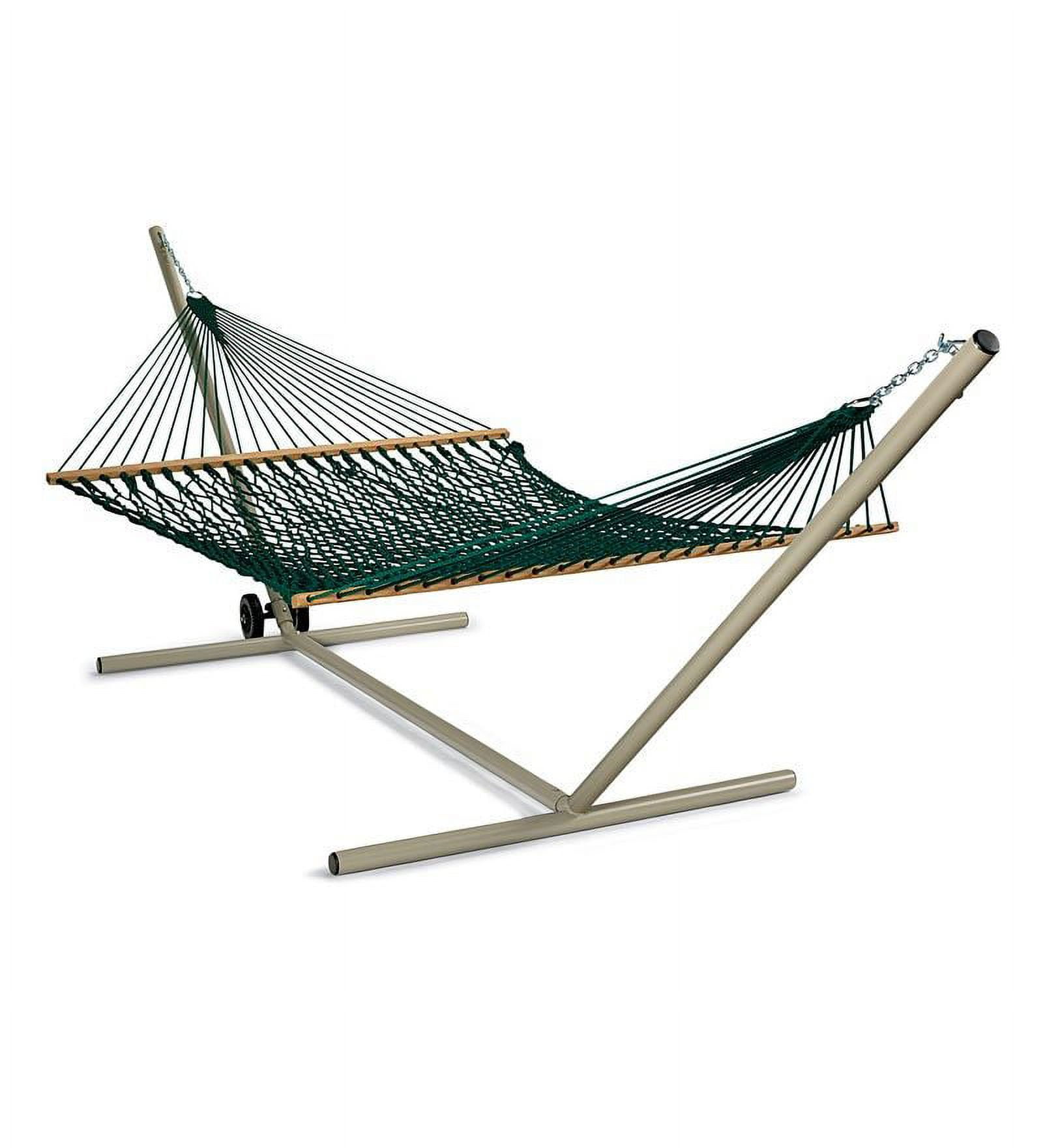 DURACORD® Deluxe Rope Hammock - Green