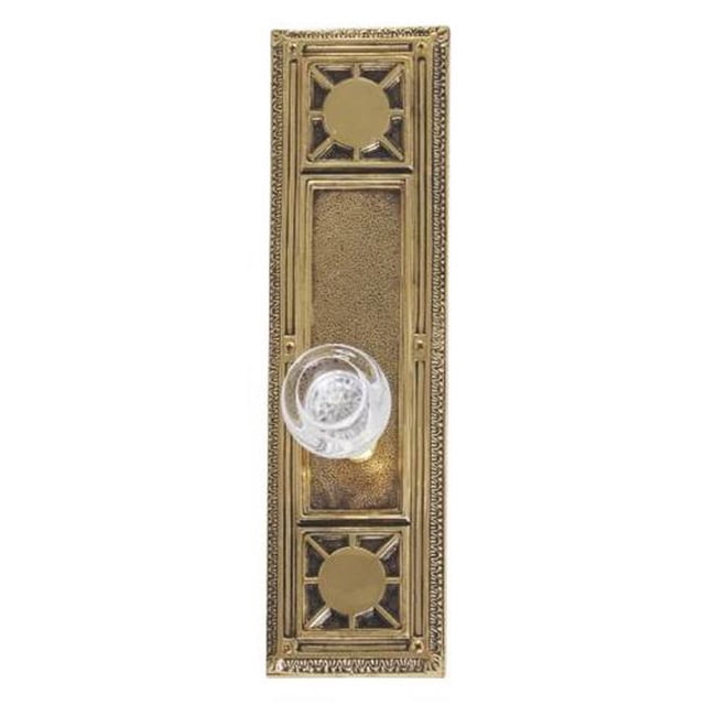 Interior Door Plate Double Dummy Set - Venetian Bronze