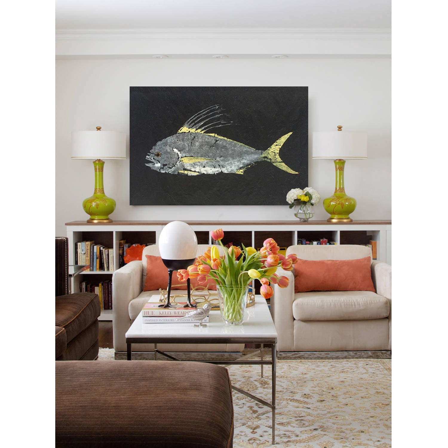 Marmont Hill "Roosterfish" by Warren Sellers Painting Print on Wrapped Canvas