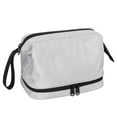 thumbnail image 4 of Neceser para Hombre Fernando Bolso de Mano para Cosméticos Ligero Doble Capa Resistente al Agua Gris, 4 of 8