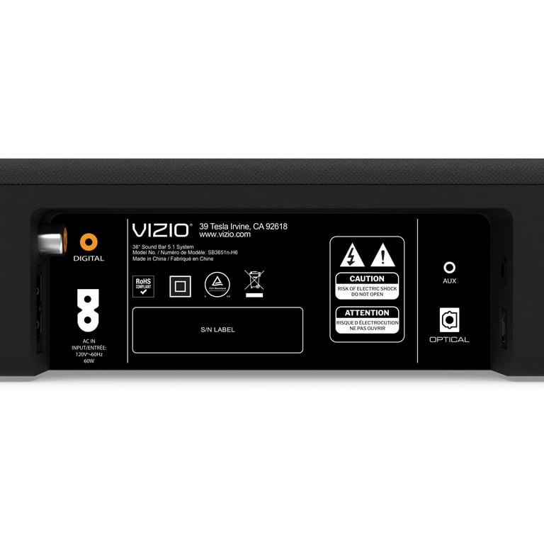 VIZIO 38 2ch Sound Bar (SB3820C6), 45 OFF