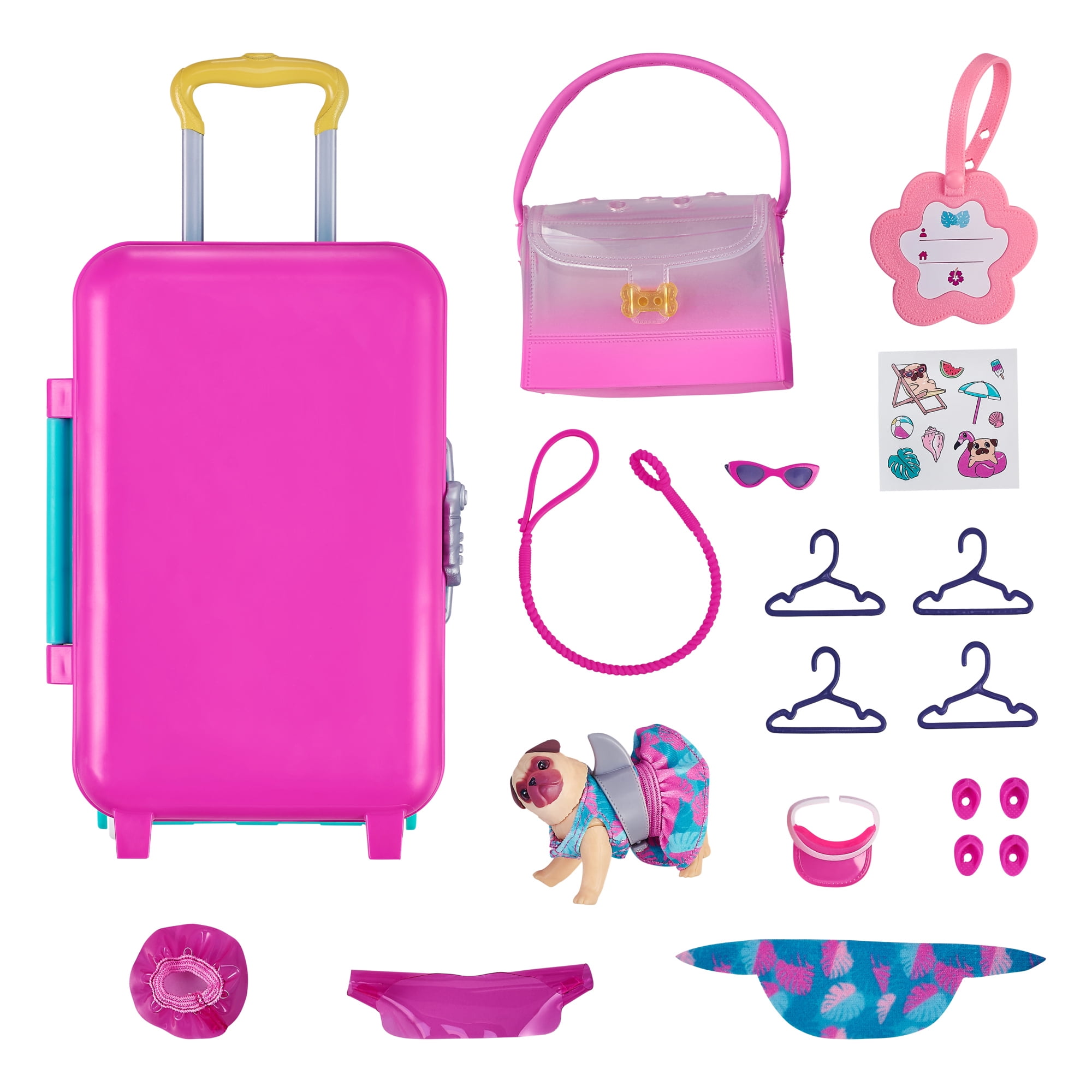 【カエルさん専用】micro luggage 3in1 Real Littles: Interactive Pet Dog Set, Micro Puppy Carrier, 1