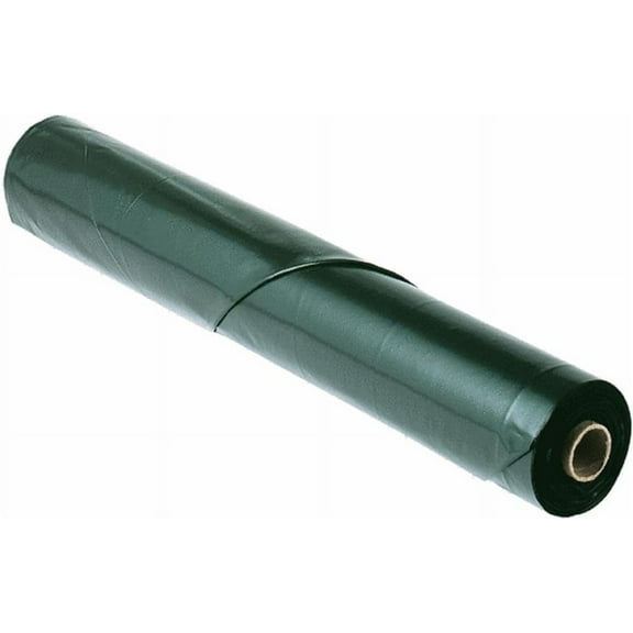 Unbranded Polyethylene Sheeting Black - 6 Mil - 6' x 100'