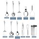 thumbnail image 5 of Juego de utensilios de cocina COOK WITH COLOR, acero inoxidable, 10 piezas, 5 of 5