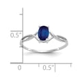 thumbnail image 3 of Primal Gold 14 Karat White Gold Sapphire Birthstone Ring, 3 of 5