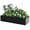 Solid bottom, variant on Large Rectangular Metal Planter Box, Home Garden Plant Pots, Indoor Windowsill Planter, Large Garden Planters with Rounded Corners for Outdoor Plants for Patio Deck Garden, With or Without Bottom