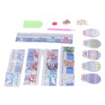 thumbnail image 1 of Kit de Llaveros con Pintura de Diamantes ANGGREK Hecho a Mano 5 uds Con Gancho para Regalo de Vacaciones, 1 of 8